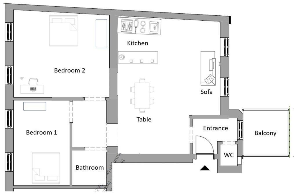 Helle 4 Zimmer Familien-Wohnung mit Balkon! Schloss Schönbrunn in Gehdistanz Wien Exterior foto